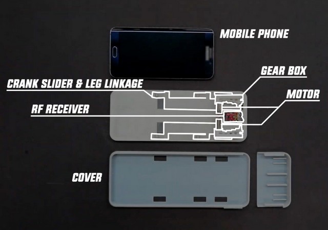 “CaseCrawler”是一个机器人智能手机保护套，可以随身携带您的设备