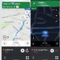 Google Maps在Android Auto-like Car模式下进行导航