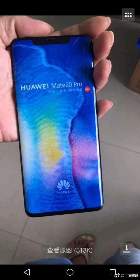华为Mate  20 Pro机模曝光：曲面刘海屏 屏占比创新高的照片 - 2