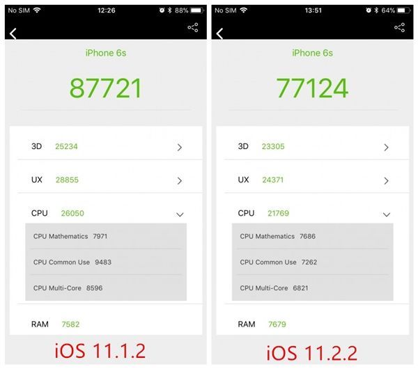 iPhone  6/6S升iOS  11.2.2后性能大幅缩水的照片 - 4