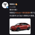 特斯拉Model Y高性能版近日开始交付