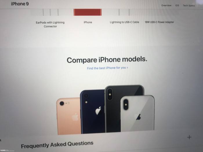 2018款iPhone  9预订页面泄露 更多机身配色出现的照片 - 1