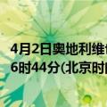 4月2日奥地利维也纳疫情最新消息-截至维也纳截至4月2日16时44分(北京时间）疫情数据统计