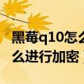 黑莓q10怎么取消皮套显示（黑莓Q10相册怎么进行加密）