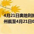 4月21日奥地利施泰尔马克州疫情最新消息-截至施泰尔马克州截至4月21日0时00分(北京时间）疫情数据统计