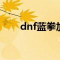 dnf蓝拳加点怎么点（dnf蓝拳加点）
