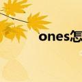 ones怎么改中文（ones怎么用）