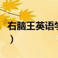 右脑王英语学习机怎么样（右脑王英语学习机）