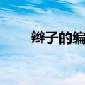 辫子的编法图解（辫子的编法图解）