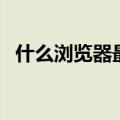 什么浏览器最快不卡机（什么浏览器最快）