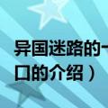 异国迷路的十字街口（关于异国迷路的十字街口的介绍）