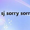 sj sorry sorry（关于sj sorry sorry的介绍）