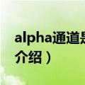 alpha通道是什么（关于alpha通道是什么的介绍）