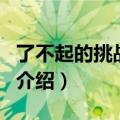 了不起的挑战综艺（关于了不起的挑战综艺的介绍）