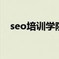 seo培训学院（关于seo培训学院的介绍）