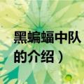 黑蝙蝠中队 刘德华（关于黑蝙蝠中队 刘德华的介绍）