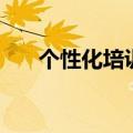 个性化培训（关于个性化培训的介绍）