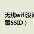 无线wifi没网络怎么设置（没有无线网怎么设置SSID）