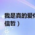 我是真的爱你张信哲百度云（我是真的爱你张信哲）