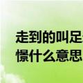 走到的叫足迹,走不到的叫憧憬什么意思（憧憬什么意思）