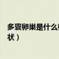 多囊卵巢是什么样的症状吃什么药（多囊卵巢是什么样的症状）