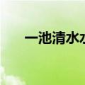 一池清水水人倒映（一池清水人倒映）