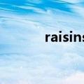 raisins是什么意思啊（raisin）