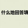 什么地回答填合适的词二年级（什么地回答）