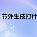 节外生枝打什么生肖（节外生枝打一个生肖）