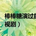 棒棒糖演过的电视剧有哪些（棒棒糖演过的电视剧）