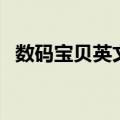 数码宝贝英文名叫什么（数码宝贝英文名）