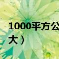 1000平方公里是多少里（1000平方公里有多大）