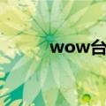wow台服月卡（台服wow官网）