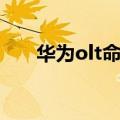 华为olt命令注册光猫（华为olt命令）