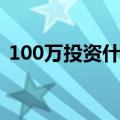 100万投资什么理财产品（100万投资什么）