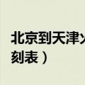 北京到天津火车时刻表（北京到天津的火车时刻表）