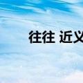往往 近义词（往往的近义词是什么）