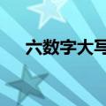 六数字大写怎么写（大写数字6怎么写）