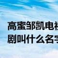 高蜜邹凯电视剧叫什么名字的（高蜜邹凯电视剧叫什么名字）