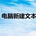 电脑新建文本文档打不开（文本文档打不开）