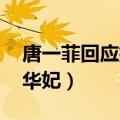 唐一菲回应拒演华妃 新闻（唐一菲回应拒演华妃）