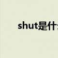 shut是什么意思（show是什么意思）