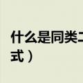什么是同类二次根式例如（什么是同类二次根式）