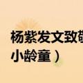 杨紫发文致敬六小龄童微博（杨紫发文致敬六小龄童）
