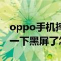 oppo手机摔了一下黑屏了怎么办（手机摔了一下黑屏了怎么办）