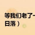 等我们老了一起看日落（等到老的时候一起看日落）