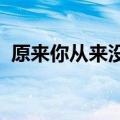 原来你从来没有真正爱过我贡维特无损音质