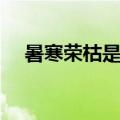 暑寒荣枯是什么意思（暑寒荣枯的意思）