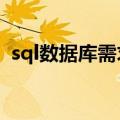 sql数据库需求分析（数据库需求分析报告）