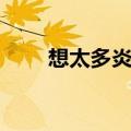 想太多炎亚纶歌词（想太多炎亚纶）